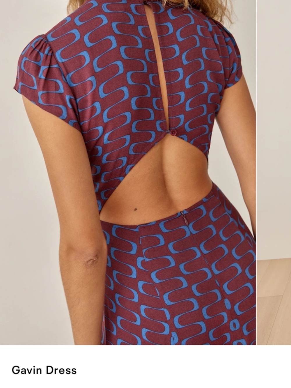 Reformation Gavin Dress Marooned - Size 4 NWT - Picture 4 of 8